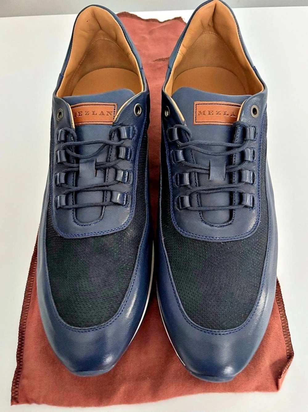 Mezlan Men's Blue Lace-Up Shoes US 11 D